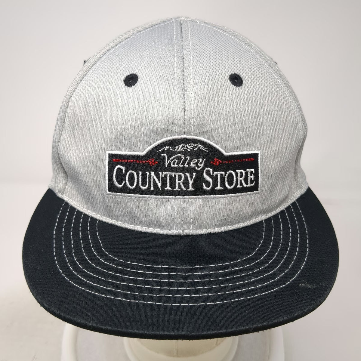 Valley Country Store Mountain Logo Gray XL Baseball Cap Fitted Polyester Hat