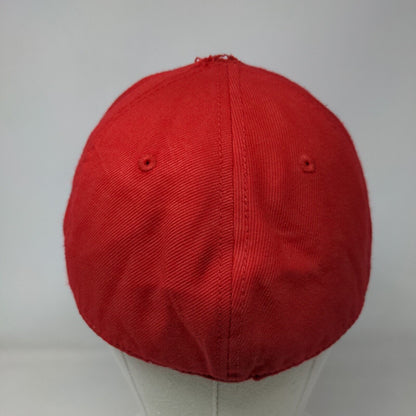 Sesame Street Elmo Fitted Hat Red 7 1/2 Embroidered Vent Holes