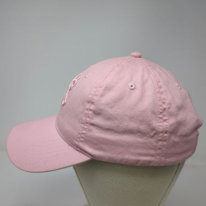 Matchitt Baseball Cap Pink One Size Monogram Embroidery Adjustable Cotton Hat