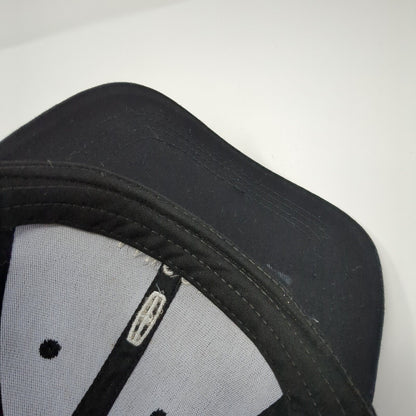 Lincoln Slideback Hat Black 58cm Adjustable Embroidered 6 Panel Solid