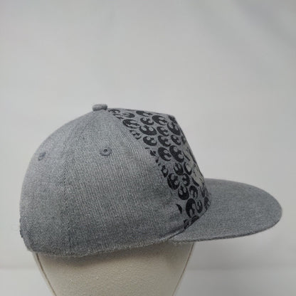 Star Wars Snapback Hat Gray OSFM Adjustable Character Graphic Print 6 Panel