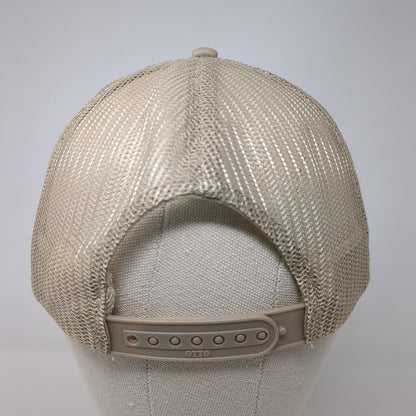 Lil Bees Bohemian Truck Snapback Rope Trucker Hat Tan One Size Mesh Back