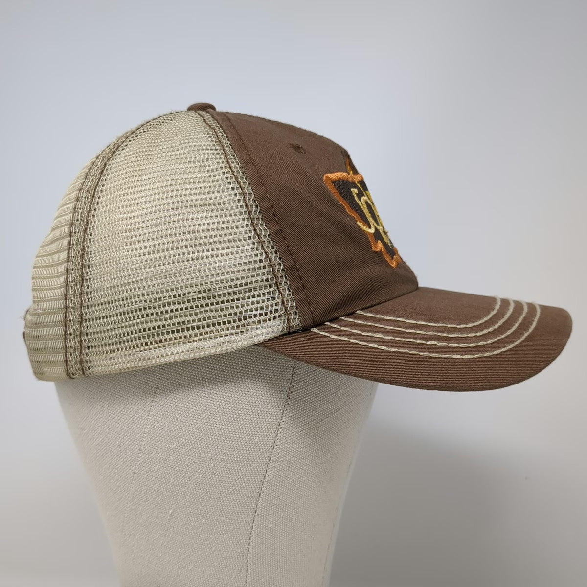 Montana Wheat Barley Committee 50 Years Brown One Size Baseball Cap Mesh Hat