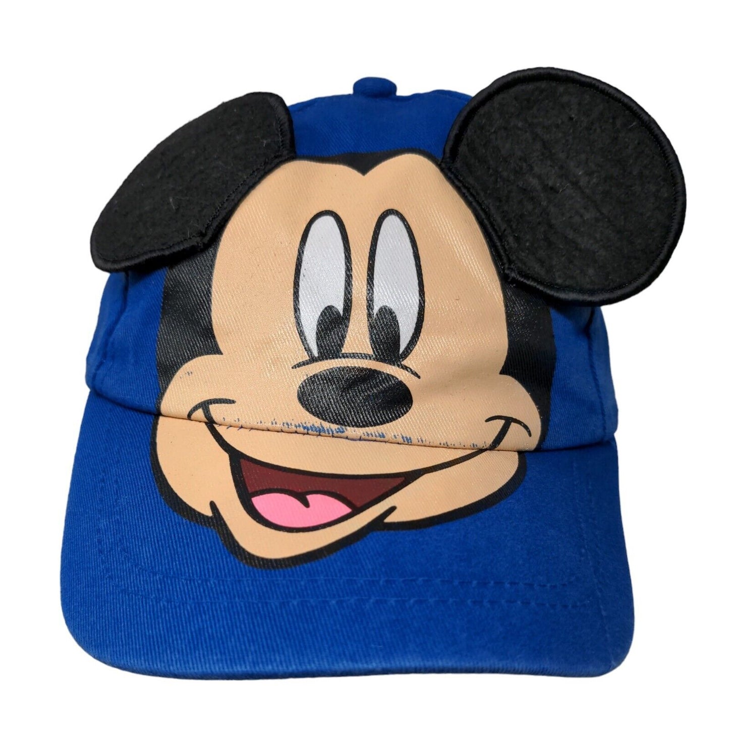 Disney Boy's Strapback Hat Blue Mickey Mouse Embroidered Ears Logo