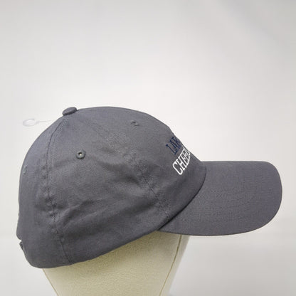 Lake Nona Cheerleading Slideback Hat Gray One Size Adjustable Embroidered BIG X