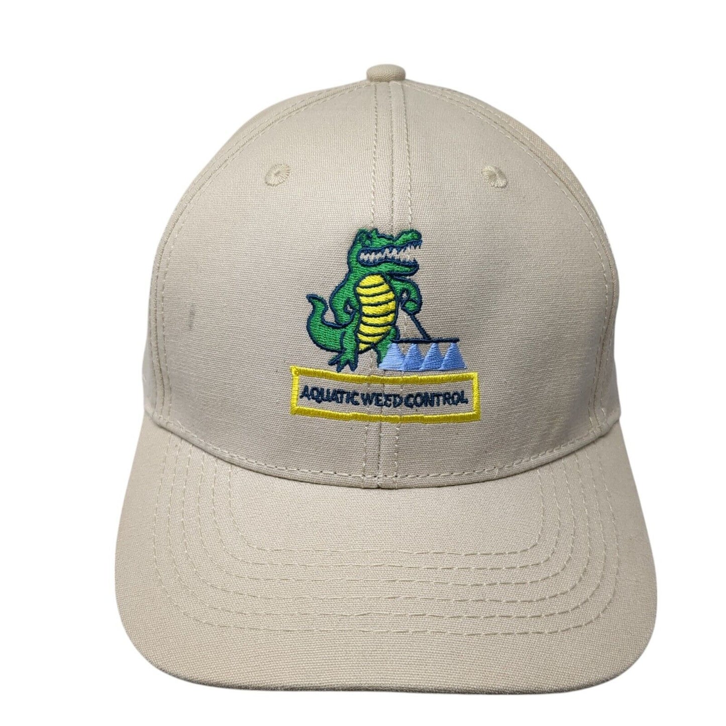 Aquatic Weed Control Slideback Baseball Cap Beige One Size Adjustable Hit Wear