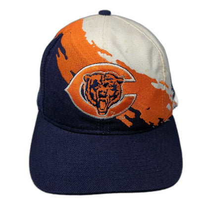 Logo Athletic Chicago Bears Snapback Blue Hat OS Splash NFL Pro Line Vintage