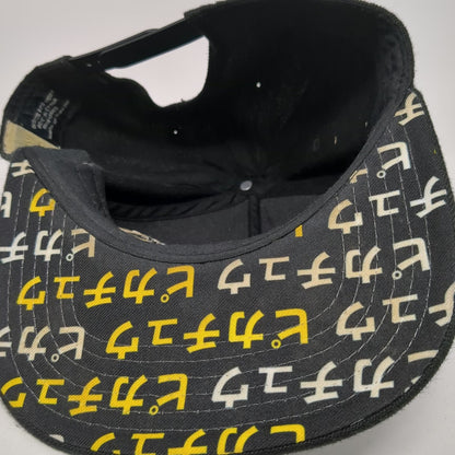 Bioworld Snapback Black One Size Pikachu Japanese Text Under Brim Graphic Hat