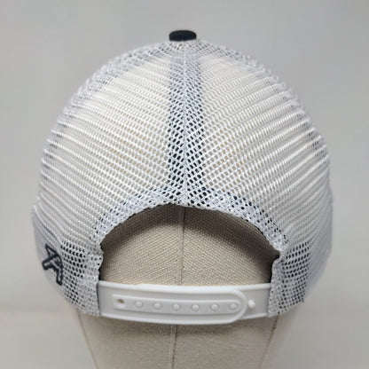 PGA Tour Snapback Trucker Hat Blue One Size Adjustable Mesh Back Classic Cut