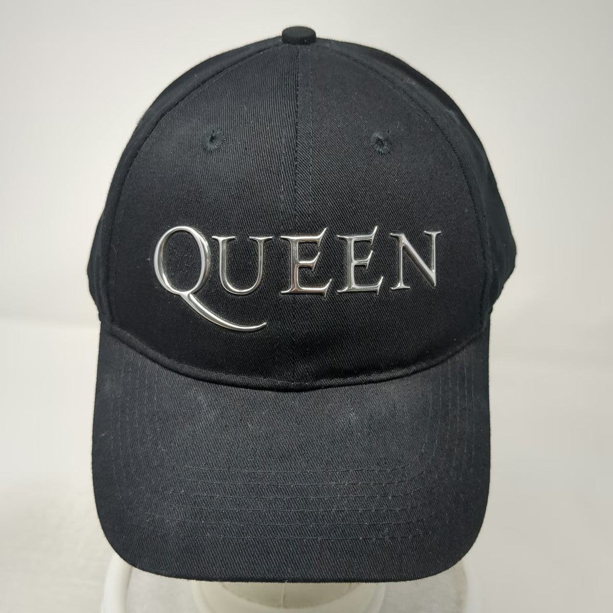 Rock Off Queen Band Black One Size Baseball Cap We Will Rock You Metallic Hat