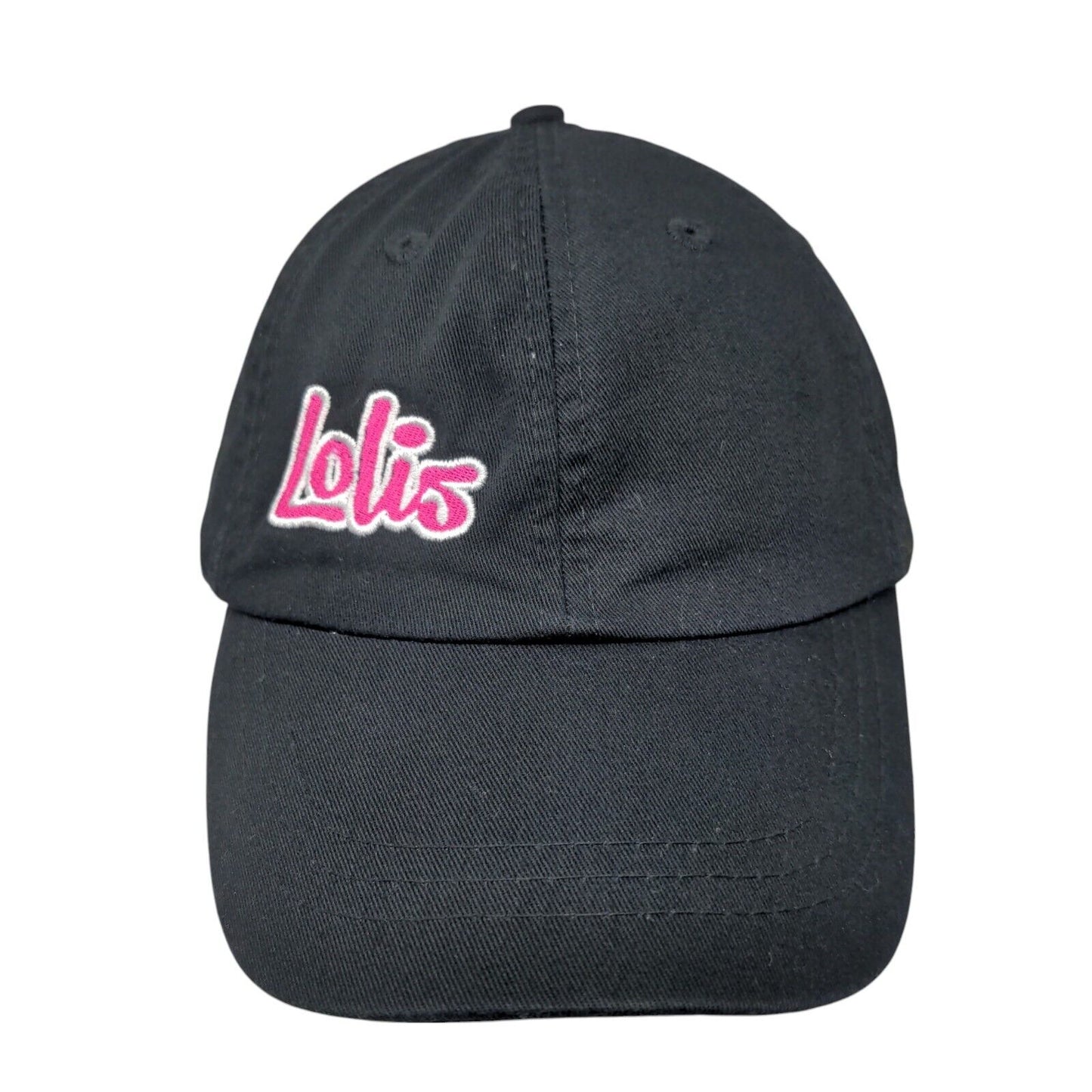 Lolis Mexican Cravings Slideback Hat Black One Size Leather Strap Adams