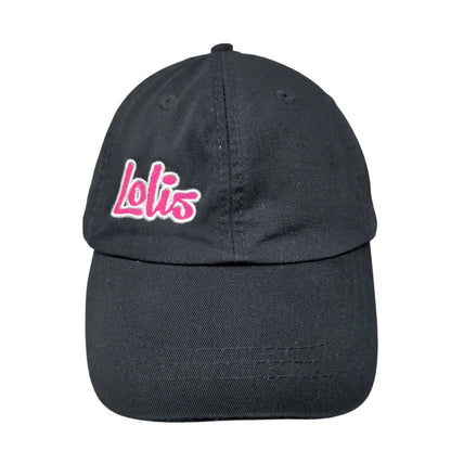 Lolis Mexican Cravings Slideback Hat Black One Size Leather Strap Adams