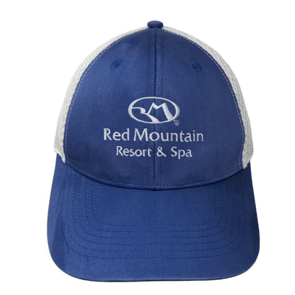 Red Mountain Resort & Spa Strapback Hat Blue One Size Gear For Sports