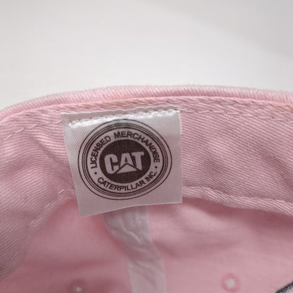 Caterpillar Slideback Hat Pink One Size Adjustable Embroidered 6 Panel Cyrk
