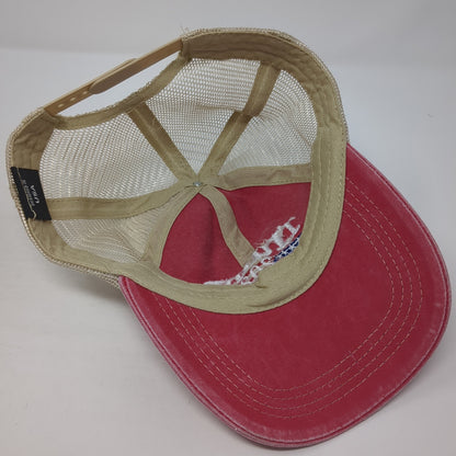 Trump 2024 Take America Back Trucker Hat Red OS Adjustable Patriotic Mesh Back