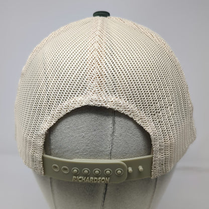 Richardson Trucker Hat Green Beige One Size Payette Brewing Co Mesh Back Rope