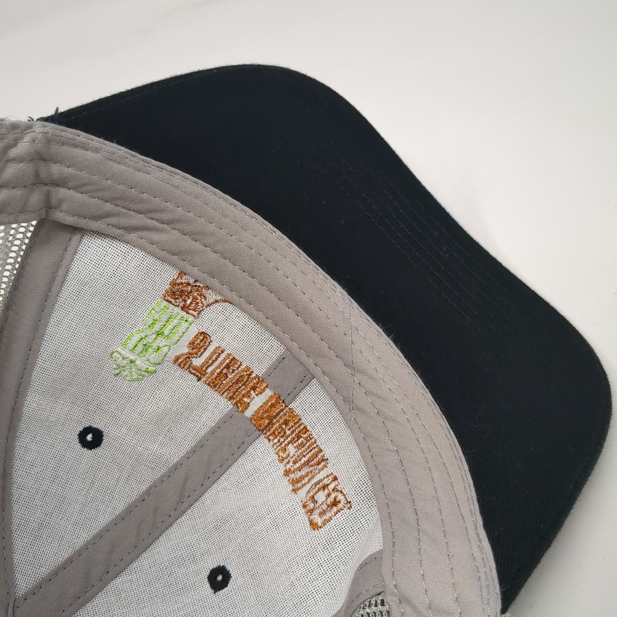 Otto Trucker Hat Black Gray One Size Steve Regan Co Logo Mesh Snapback Workwear