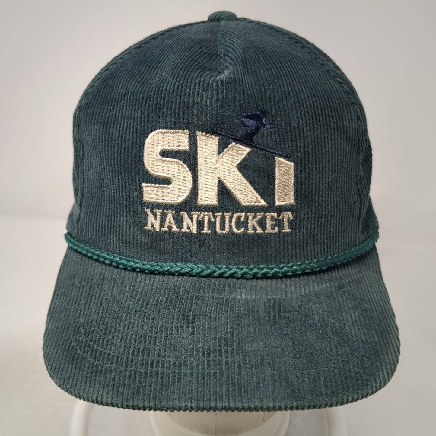 Yupoong Trucker Green One Size Ski Nantucket Corduroy Rope Snapback Cotton hat