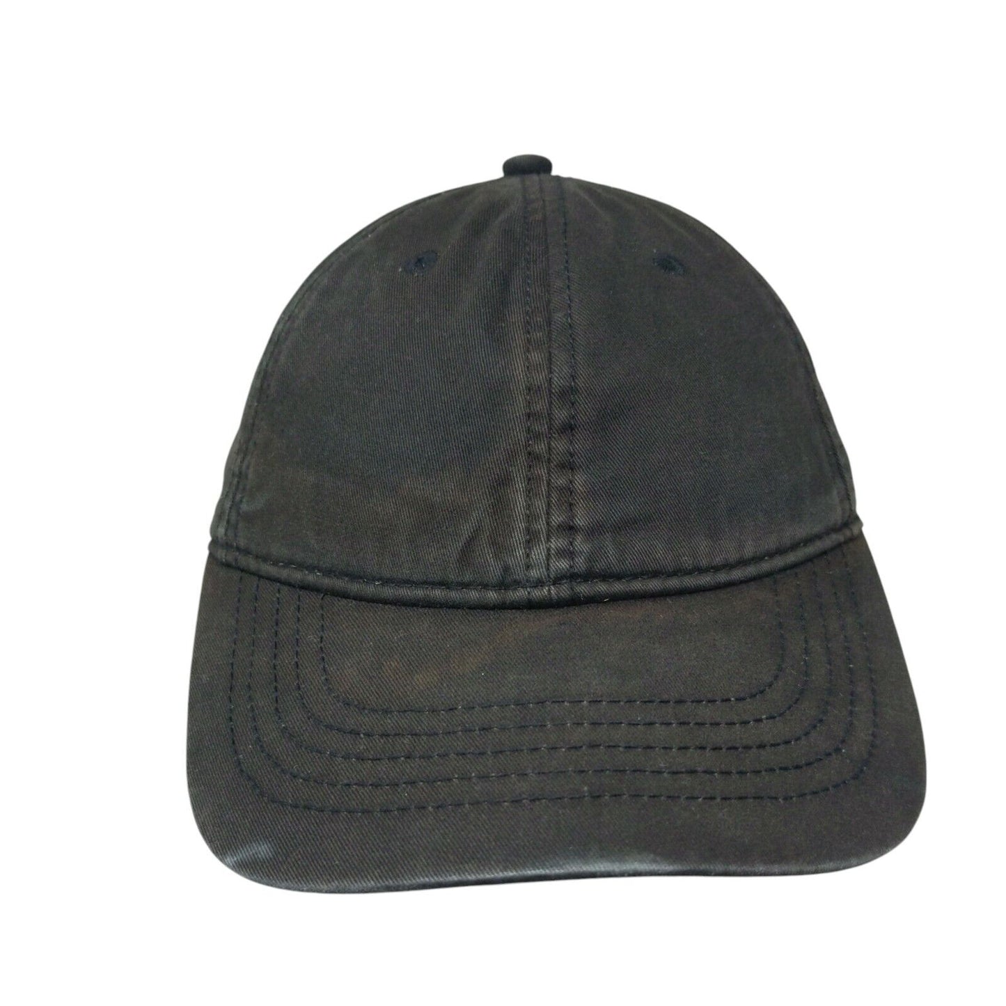 Unbranded Slideback Hat Black OSFM Adjustable Blank 6 Panel Solid
