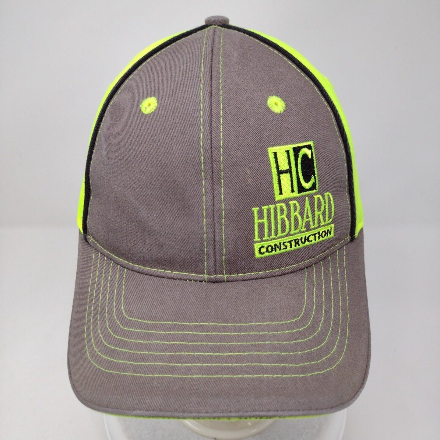 HC Hibbard Construction Strapback Hat Multi OSFA Embroidered Colorblock