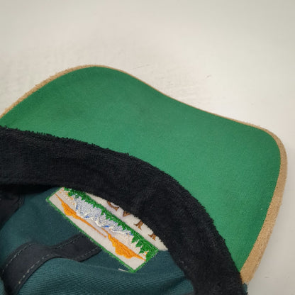 Imperial Baseball Cap Green One Size Suede Brim Leather Strap McCall Idaho Hat