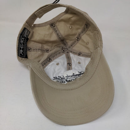 Seminole Lake Country Club Strapback Hat Tan Classic Cut Embroidered