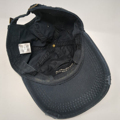 Daisy Flower Slideback Hat Blue One Size Adjustable Embroidered 6 Panel