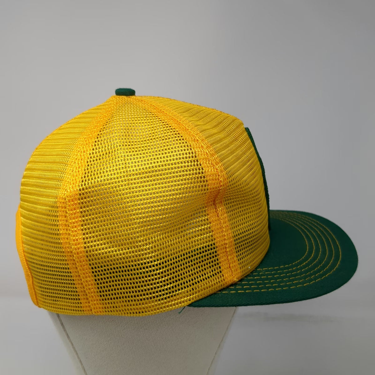 Dekalb Wheat Trucker Hat Yellow Green One Size Mesh Snapback Patch Vintage