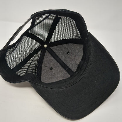 SOVRN Patch Snapback Trucker Hat Black One Size Mesh Back Adjustable