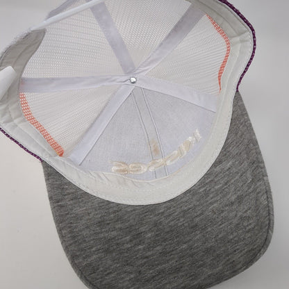 Kisses Snapback Trucker Hat Multi OSFM Mesh Back Embroidered Colorblock