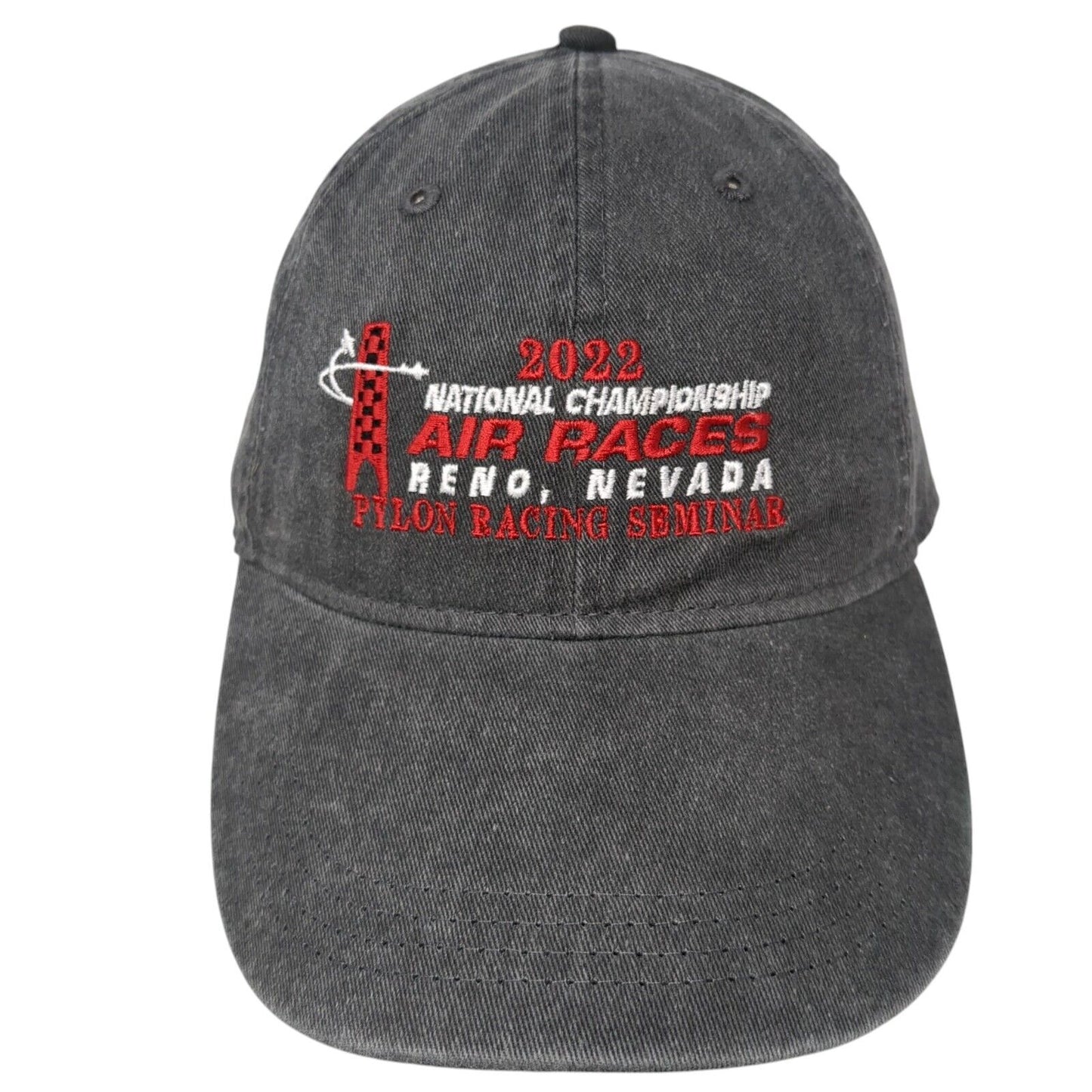 2022 Air Races Pylon Racing Seminar Strapback Hat Gray One Size Ouray