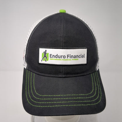 Enduro Financial Snapback Trucker Hat Black One Size 6 Panel Boco Gear