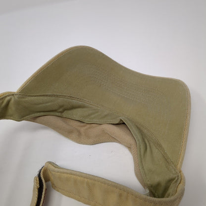 Adidas Strapback Sun Visor Hat Tan One Size Adjustable Embroidered