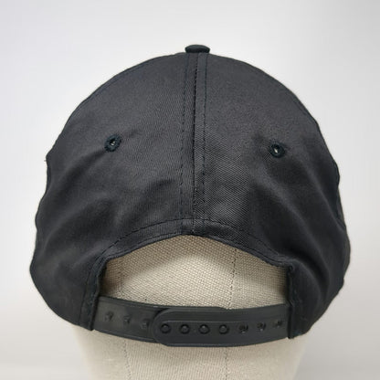 Black 5 Panel One Size Rope Hat Snapback Eagle Wings Inc Aviation Burns OR