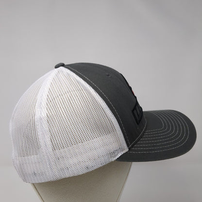 Leupold Snapback Trucker Hat Gray One Size Adjustable Embroidered Mesh Back