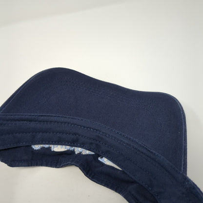 Columbia Transit Strapback Sun Visor Hat Blue OS Adjustable Embroidered Anvil