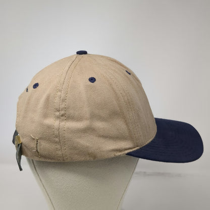 Ben Hogan Baseball Cap Beige Blue One Size Golfer Logo Made in USA Strapback hat