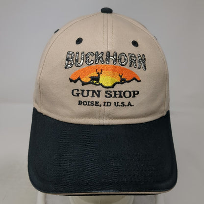 Otto Baseball Cap Beige Black One Size Buckhorn Gun Shop Boise ID Deer Hat