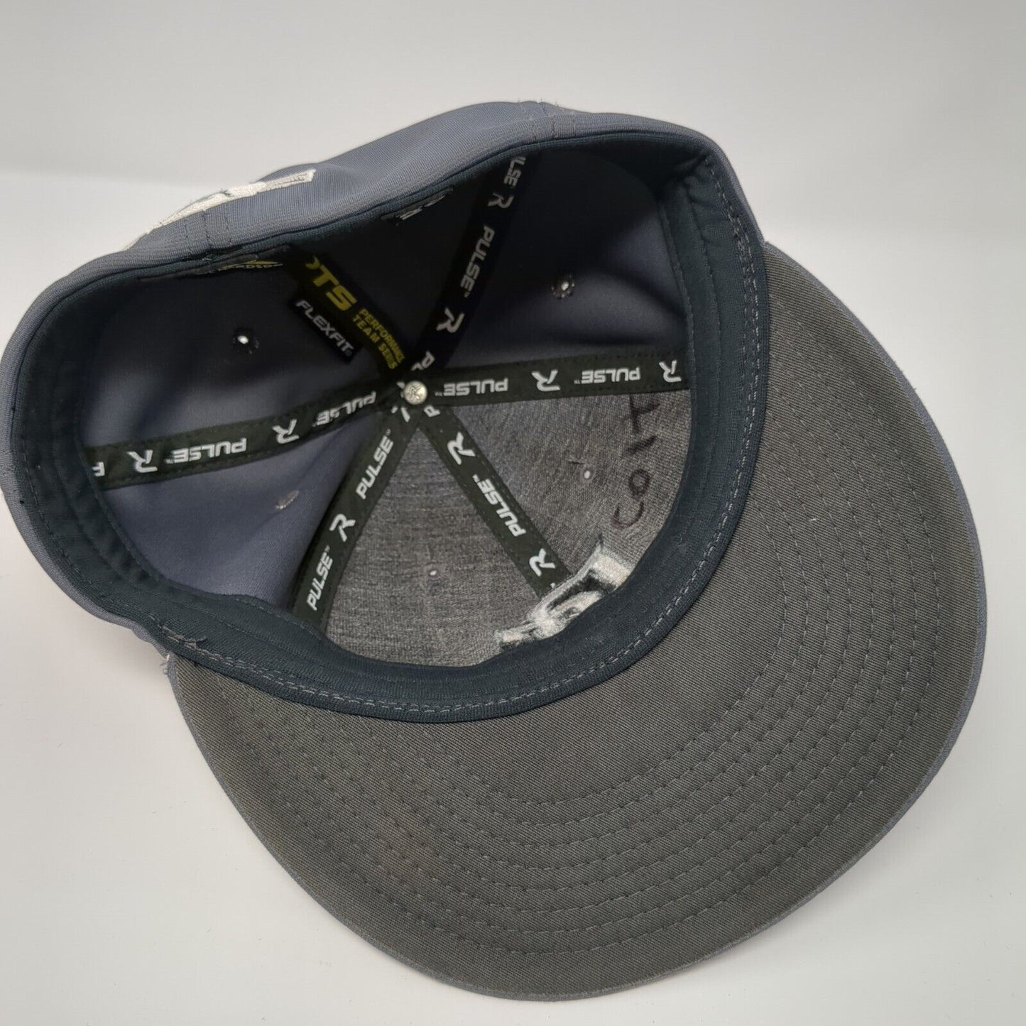 DC Fitted Hat Gray XS-S Flexfit Embroidered 6 Panel PTS20 Pulse Richardson