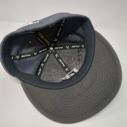 DC Fitted Hat Gray XS-S Flexfit Embroidered 6 Panel PTS20 Pulse Richardson
