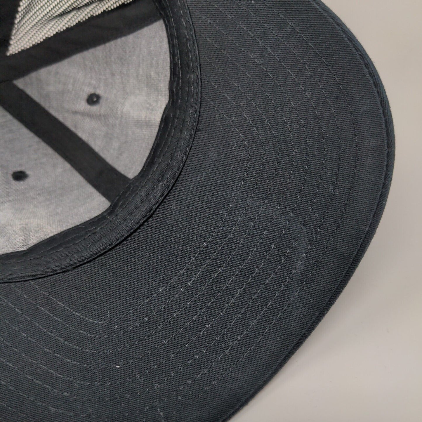 Letter M Snapback Mesh Back Trucker Hat Black One Size Richardson
