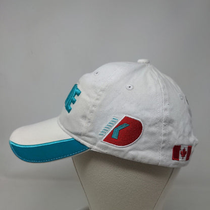 AJ Foyt Racing Men's Strapback Hat White Dalton Kellet Embroidered Logo #14