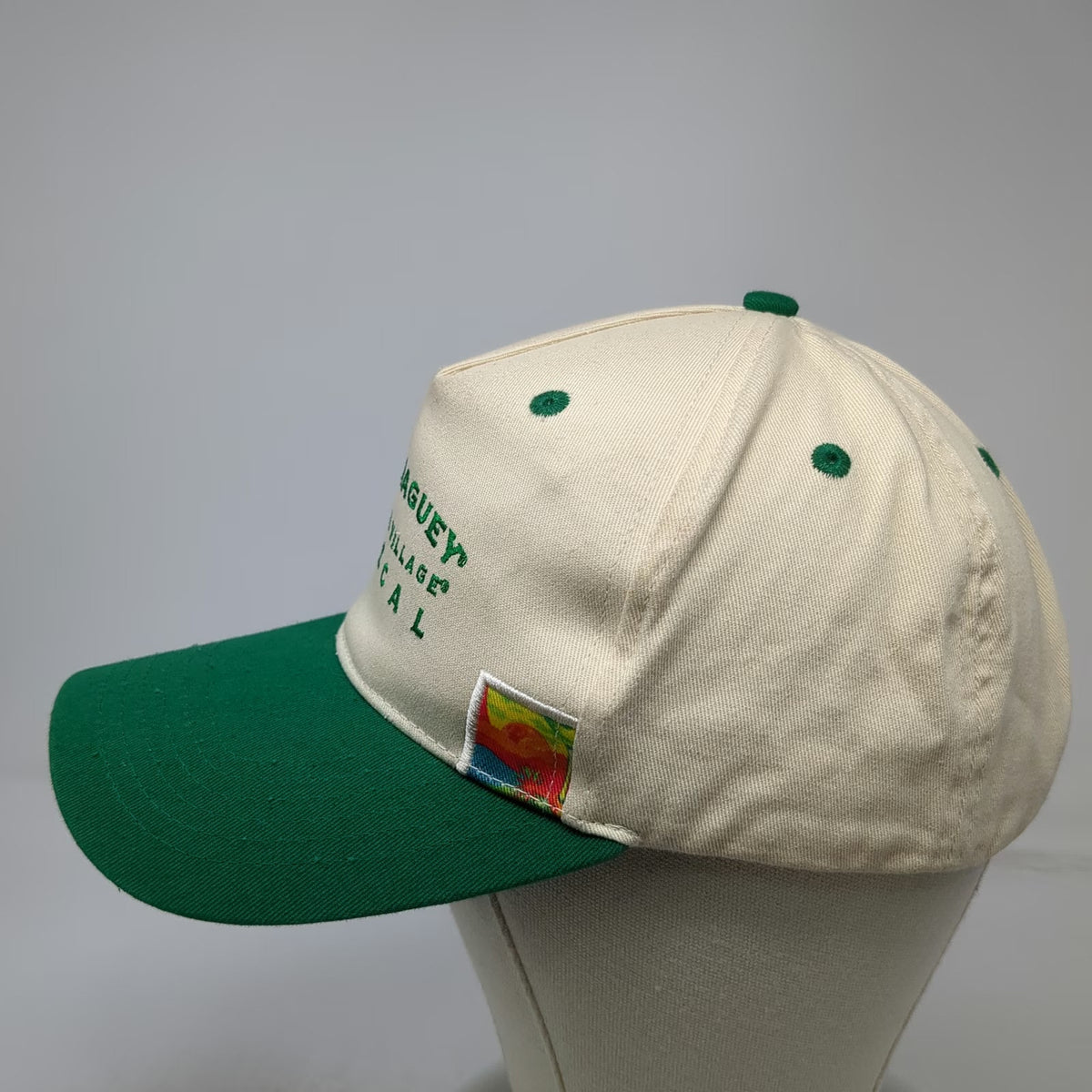 Del Maguey Single Village Mezcal 5 Panel Hat Beige Green One Size Slideback Cap
