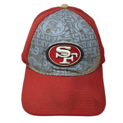 San Francisco 49ers NFL New Era Cap Red OSFM Stretch Fit SF Logo 39THIRTY Hat