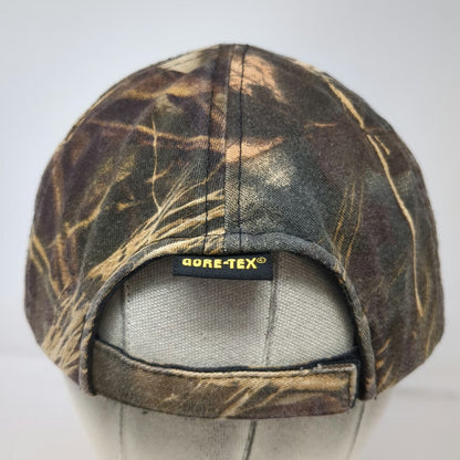 Cabela's Baseball Cap Brown One Size Camo Gore-Tex Strapback Hunting Outdoor Hat