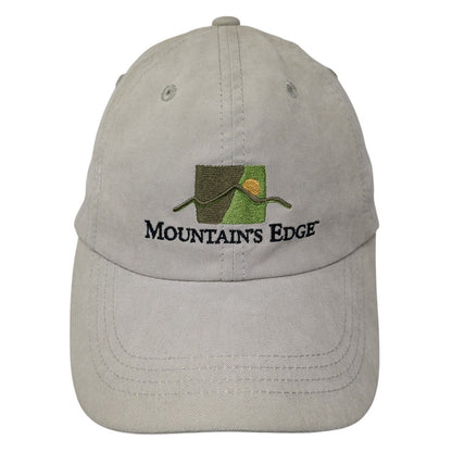 Mountain's Edge Slideback Hat Tan One Size Embroidered Port Authority