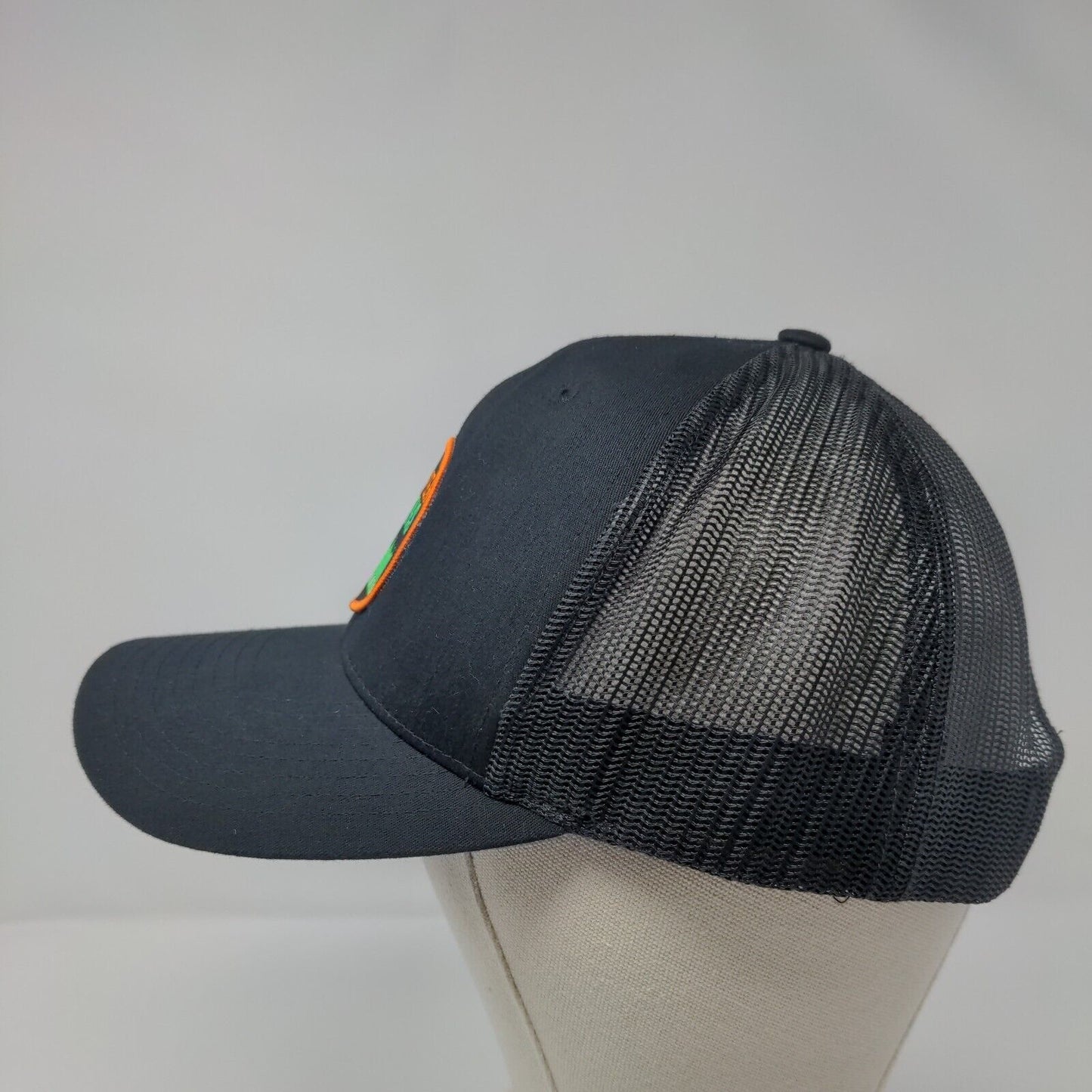 Summer Lawns Snapback Mesh Back Trucker Hat Black OSFA Richardson