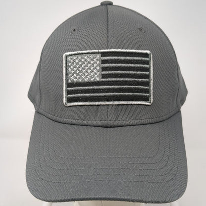 Peterbilt Baseball Cap Gray One Size Fitted American Flag Logo Polyester Hat