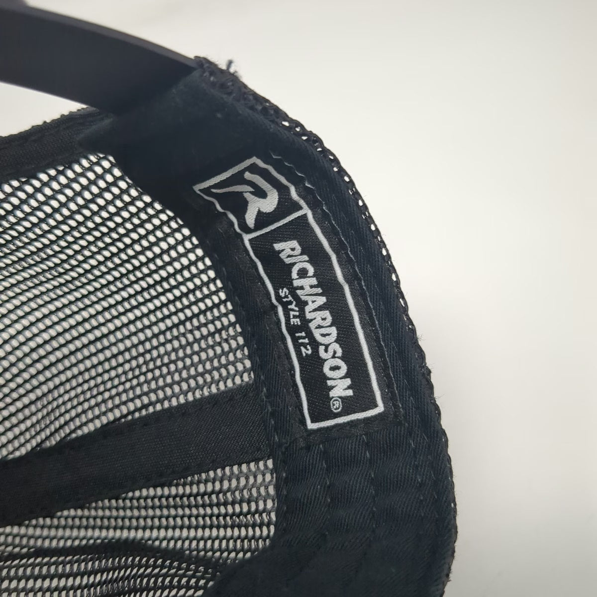 Richardson Trucker Hat Black One Size Mesh Back Snapback OC Engineering Logo