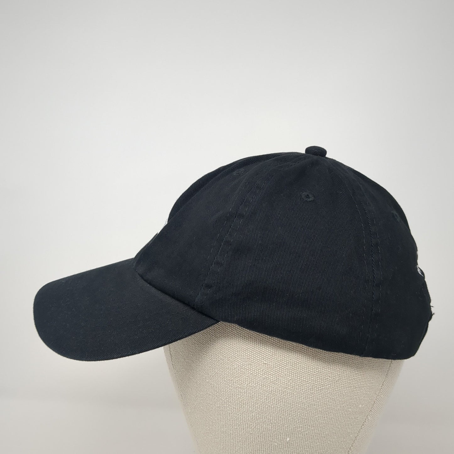 GQ Slideback Hat Black One Size Solid Leather Strap Proud Subscriber